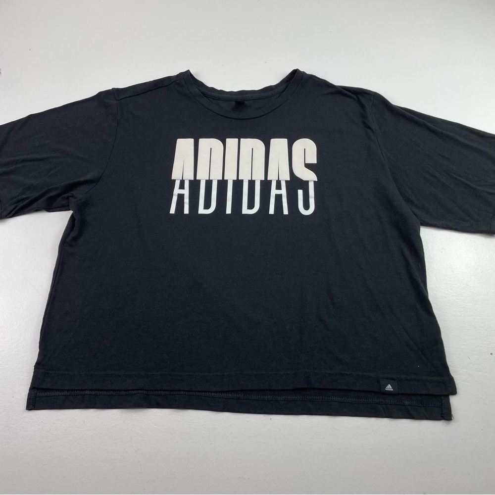 Adidas Women Train Essential Boxy Workout Tee‎ Size Large Activewear Cropped